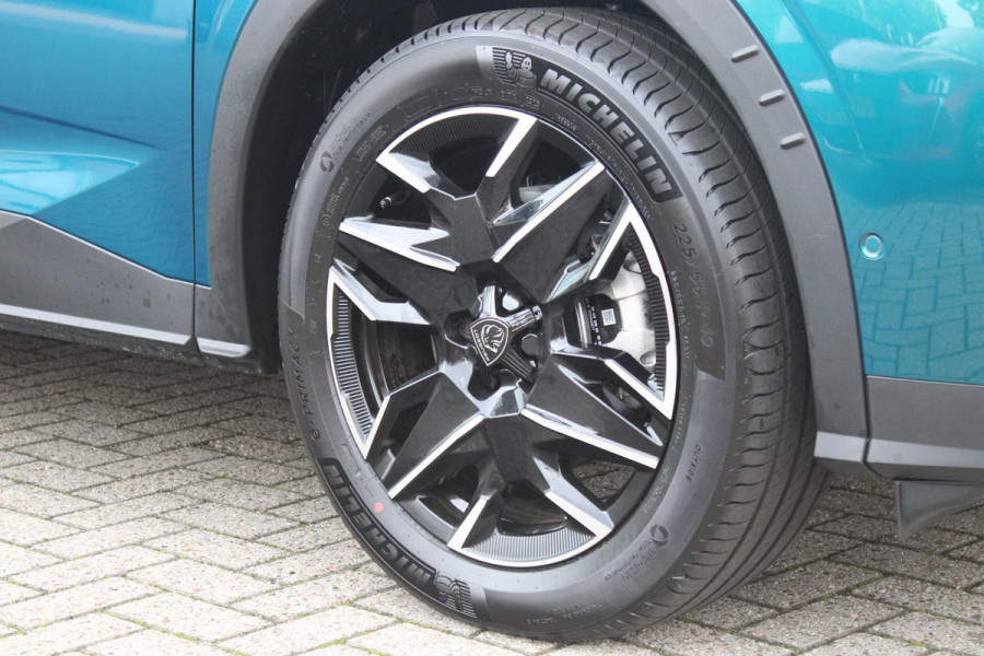 Peugeot 5008 1.2 Hybrid 145PK AUTOMAAT GT 7p | PANORAMISCH SCHUIFDAK PACK | 360° VISION & DRIVE ASSIST PLUS PACK: (360° CAMERA, BUITENSPIEGELS MET KANTELFUNCTIE, DRIVE ASSIST 2.0, DRAADLOZE TELEFOONLADER, ANTIDIEFSTALALARM) | BEKLEDING ALCANTARA/KUNSTLEDER | SEAT PACK COMFORT: (AGR BESTUUDERSSTOEL EN PASSAGIERSSTOEL ELEKTRISCH VERSTELBAAR MET MASSAGE FUNCTIE, BESTUUDERSSTOEL MET GEHEUGENFUNCTIE, BUITENSTE ZITPLAATSEN ACHTERBANK VERWARMBAAR) | GLANZEND ZWARTE DAKRAILS | BLUE OBSESSION | 19" LICHTMETALEN VELGEN "BREDA" | DRAADLOZE TELEFOONLADER | APPLE CARPLAY/ANDROID AUTO DRAADLOOS