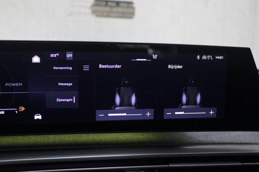 Peugeot 5008 1.2 Hybrid 145PK AUTOMAAT GT 7p | PANORAMISCH SCHUIFDAK PACK | 360° VISION & DRIVE ASSIST PLUS PACK: (360° CAMERA, BUITENSPIEGELS MET KANTELFUNCTIE, DRIVE ASSIST 2.0, DRAADLOZE TELEFOONLADER, ANTIDIEFSTALALARM) | BEKLEDING ALCANTARA/KUNSTLEDER | SEAT PACK COMFORT: (AGR BESTUUDERSSTOEL EN PASSAGIERSSTOEL ELEKTRISCH VERSTELBAAR MET MASSAGE FUNCTIE, BESTUUDERSSTOEL MET GEHEUGENFUNCTIE, BUITENSTE ZITPLAATSEN ACHTERBANK VERWARMBAAR) | GLANZEND ZWARTE DAKRAILS | BLUE OBSESSION | 19" LICHTMETALEN VELGEN "BREDA" | DRAADLOZE TELEFOONLADER | APPLE CARPLAY/ANDROID AUTO DRAADLOOS