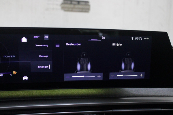 Peugeot 5008 1.2 Hybrid 145PK AUTOMAAT GT 7p | PANORAMISCH SCHUIFDAK PACK | 360° VISION & DRIVE ASSIST PLUS PACK: (360° CAMERA, BUITENSPIEGELS MET KANTELFUNCTIE, DRIVE ASSIST 2.0, DRAADLOZE TELEFOONLADER, ANTIDIEFSTALALARM) | BEKLEDING ALCANTARA/KUNSTLEDER | SEAT PACK COMFORT: (AGR BESTUUDERSSTOEL EN PASSAGIERSSTOEL ELEKTRISCH VERSTELBAAR MET MASSAGE FUNCTIE, BESTUUDERSSTOEL MET GEHEUGENFUNCTIE, BUITENSTE ZITPLAATSEN ACHTERBANK VERWARMBAAR) | GLANZEND ZWARTE DAKRAILS | BLUE OBSESSION | 19" LICHTMETALEN VELGEN "BREDA" | DRAADLOZE TELEFOONLADER | APPLE CARPLAY/ANDROID AUTO DRAADLOOS