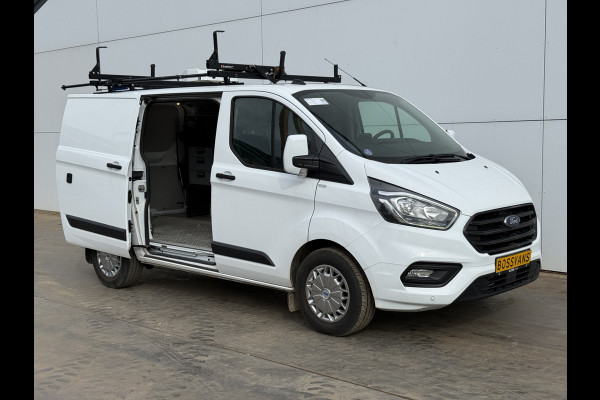 Ford Transit Custom 340 1.0 PHEV 120PK L1 *ELEKTRO MOTOR KAPOT* PHEV Inbouwkast Dakrailing Dodehoekdetectie Cruise control Airco Stoelverwarming Parkeersensoren v+a Laadkabel