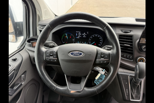 Ford Transit Custom 340 1.0 PHEV 120PK L1 *ELEKTRO MOTOR KAPOT* PHEV Inbouwkast Dakrailing Dodehoekdetectie Cruise control Airco Stoelverwarming Parkeersensoren v+a Laadkabel