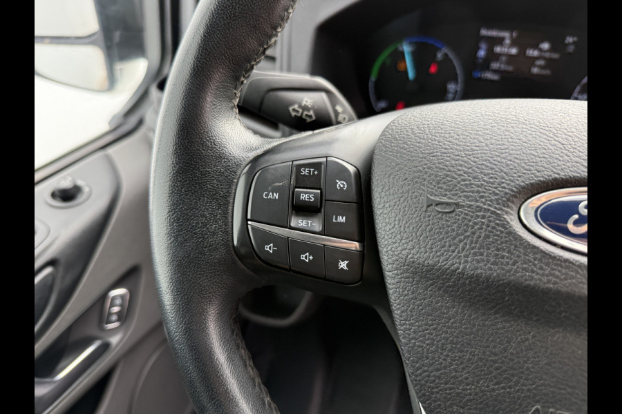 Ford Transit Custom 340 1.0 PHEV 120PK L1 *ELEKTRO MOTOR KAPOT* PHEV Inbouwkast Dakrailing Dodehoekdetectie Cruise control Airco Stoelverwarming Parkeersensoren v+a Laadkabel
