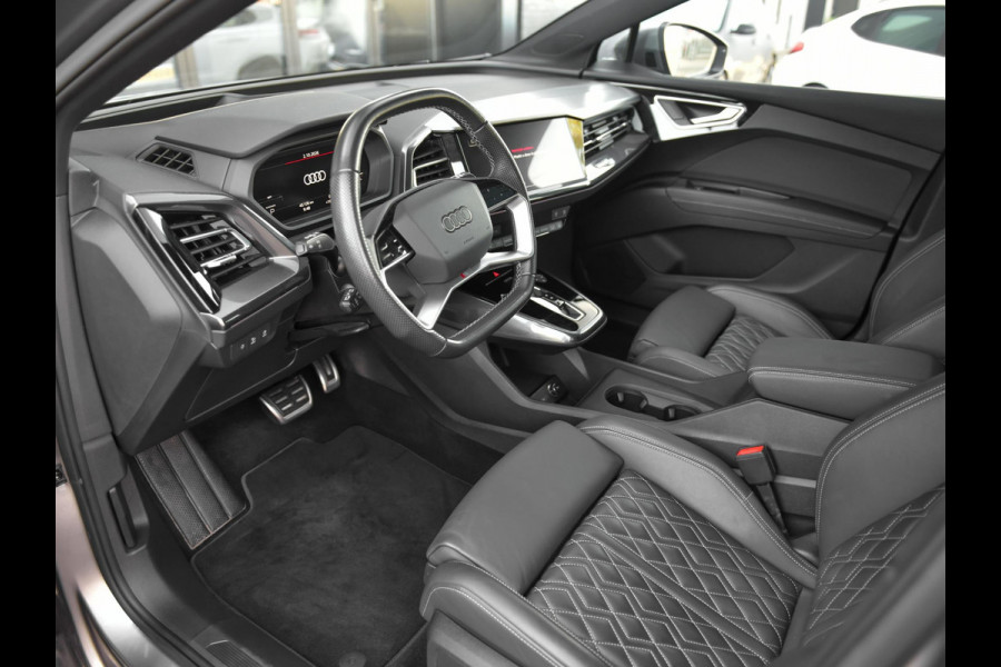 Audi Q4 e-tron 50 quattro S-Line 77 kWh Leren Bekleding Panoramadak ACC Matrix 21 inch Velgen