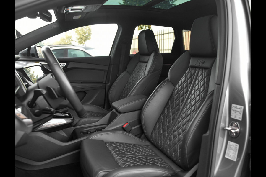 Audi Q4 e-tron 50 quattro S-Line 77 kWh Leren Bekleding Panoramadak ACC Matrix 21 inch Velgen