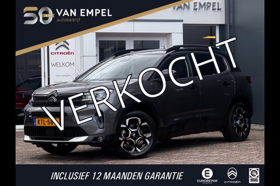 Citroën C5 Aircross 1.2 Hybrid Max | Leder / Alcantara | Camera | Stoelverwarming | Adaptive Cruise | Navigatie