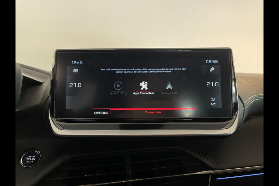 Peugeot 208 1.2 PureTech GT Pack AUTOMAAT AIRCO CLIMA NAVI CRUISE STOELVERW KEYLESS APPLE CARPLAY PRIVACYGLAS 1E EIG NIEUWSTAAT