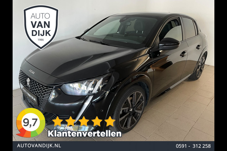 Peugeot 208 1.2 PureTech GT Pack AUTOMAAT AIRCO CLIMA NAVI CRUISE STOELVERW KEYLESS APPLE CARPLAY PRIVACYGLAS 1E EIG NIEUWSTAAT