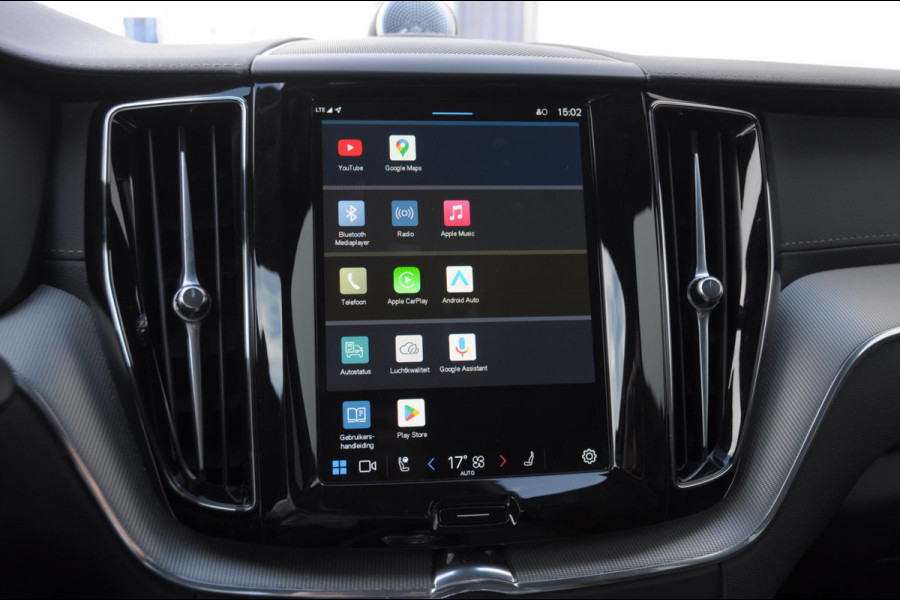 Volvo XC60 T6 350pk Automaat Plug-in AWD Ultra Black Edition Luchtvering/ Bowers & Wilkins/ Leder dashboard/ Adaptive cruise control/ Google infotainment/ 360Camera/ Keyless entry/