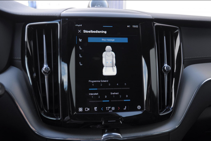Volvo XC60 T6 350pk Automaat Plug-in AWD Ultra Black Edition Luchtvering/ Bowers & Wilkins/ Leder dashboard/ Adaptive cruise control/ Google infotainment/ 360Camera/ Keyless entry/
