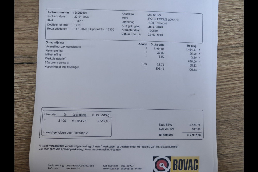 Ford FOCUS Wagon 1.0 EcoBoost Active Business