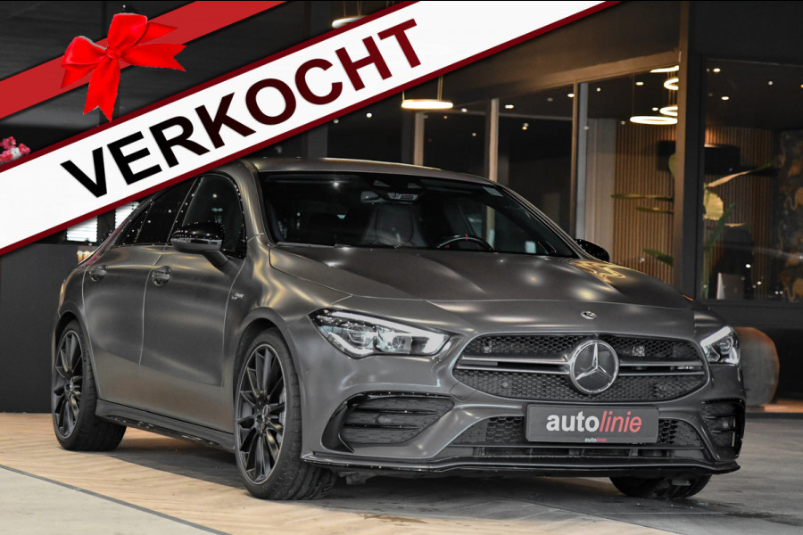 Mercedes-Benz CLA-Klasse AMG 35 4MATIC Aero. Schaal, Perf Stuur, Burm, Keyless, Camera, CarPlay, Sfeer!