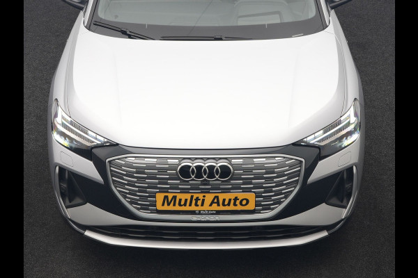 Audi Q4 e-tron 40 S Line 77 kWh 204pk Dealer O.H. | Panodak | Adaptive Cruise | Head Up | Camera | Matrix LED | Camera | Warmtepomp | Sportstoelen Memory & Verwarmd | Stuur Verwarmd | Apple Carplay | Navigatie | DAB |