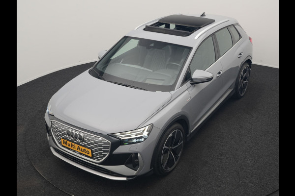 Audi Q4 e-tron 35 2x S Line 55 kWh 170pk Dealer O.H. | Panodak | Lederen Sportstoelen Memory | Adaptive Cruise | Head Up | 360 Camera | Sonos Audio | Matrix LED | Keyless | Blis | Apple Carplay | Navigatie | DAB |