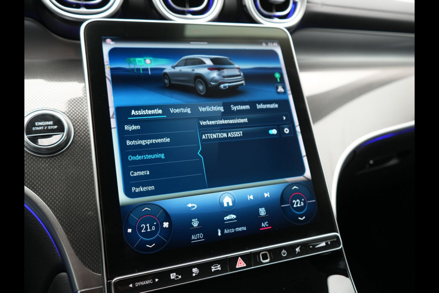 Mercedes-Benz GLC 300e 4MATIC Luxury Line PHEV 313pk Dealer O.H. | Trekhaak Af Fabriek | Adaptive Cruise | 360 Camera | Head Up | Sportstoelen Memory & Verwarmd | BLIS | Apple Carplay | Sfeerverlichting | Navigatie | DAB | Plug In Hybrid |