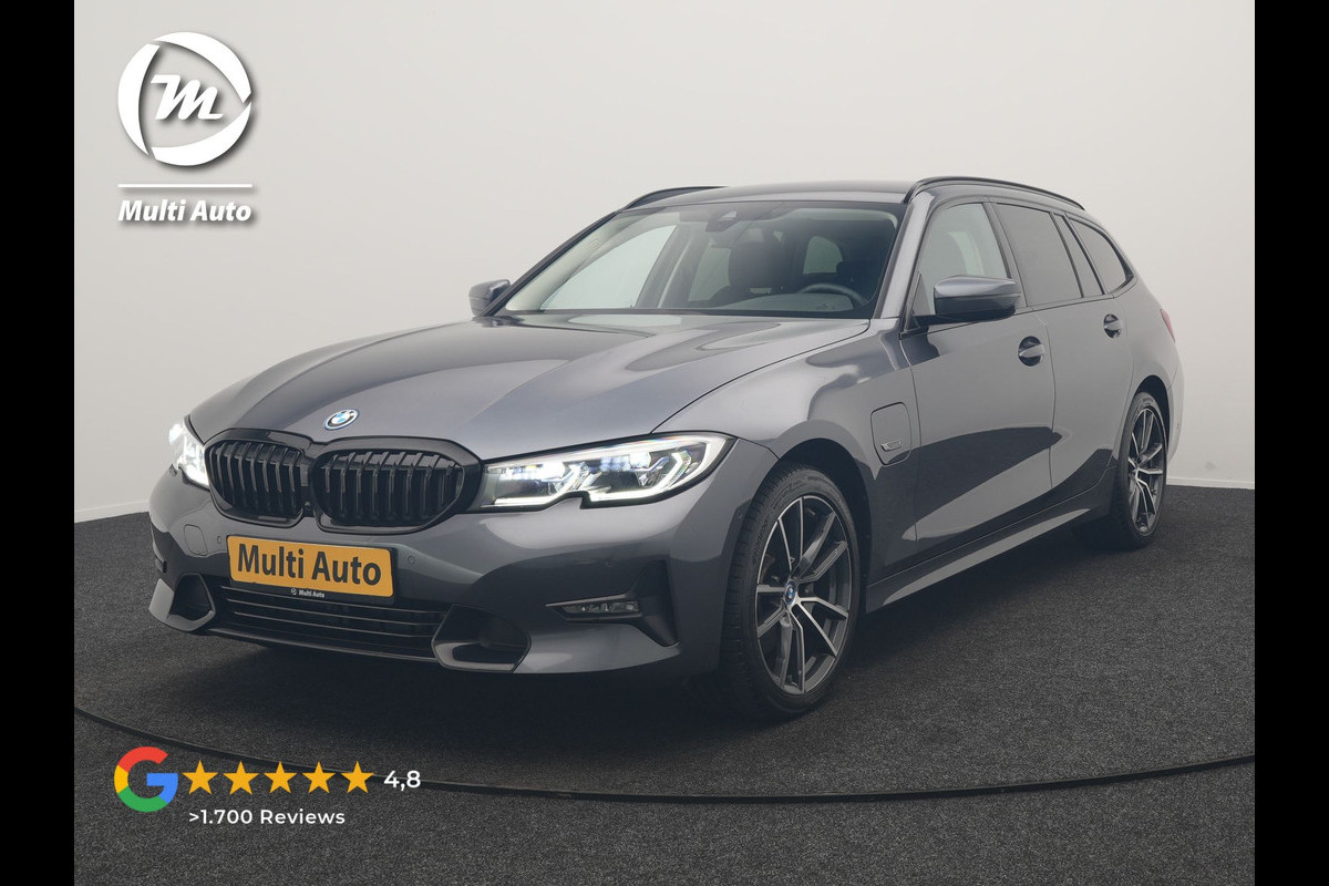 BMW 3 Serie Touring 320e xDrive Sportline PHEV 204pk Dealer O.H | SOH 88,1% | Trekhaak Af Fabriek | Camera | Laser LED | Cruise Control | Lederen Sportstoelen Verwarmd | Keyless | Sfeerverlichting | Apple Carplay | BLIS | Virtual | Navigatie | DAB | 18"L. Plug In Hybrid |