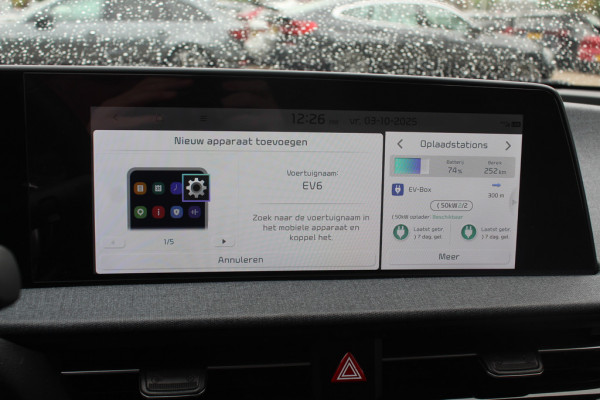 Kia Ev6 Light Edition 58 kWh / SOH 100% / Camera / Navigatie / Keyless / 19'' / DAB  / Stuur+Stoelverwarming / Dodehoek / ACC