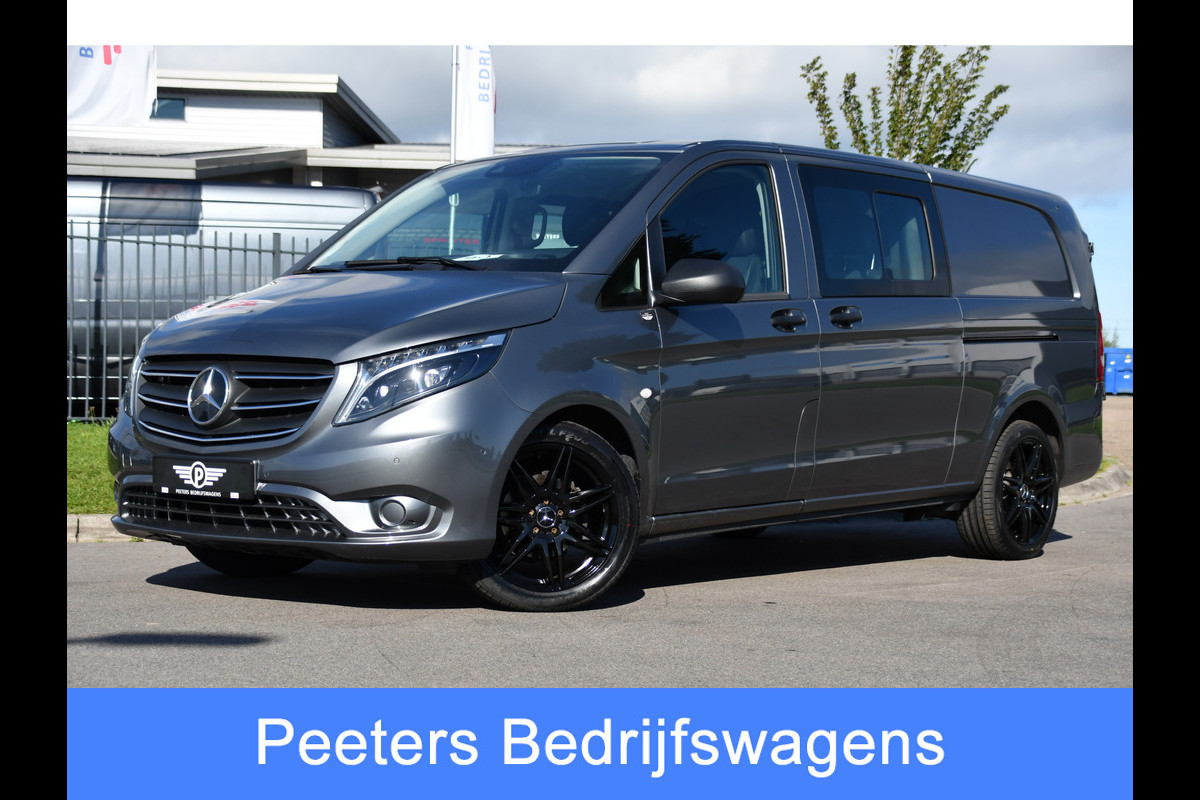 Mercedes-Benz Vito 190pk CDI L3 DC PB Edition Camera, Cruise, Carplay, LED, 2 x Schuifdeur, Automaat, Multimedia, Leder, Uniek!