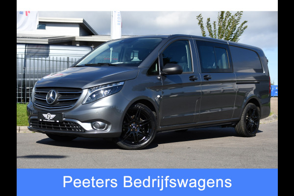 Mercedes-Benz Vito 190pk CDI L3 DC PB Edition Camera, Cruise, Carplay, LED, 2 x Schuifdeur, Automaat, Multimedia, Leder, Uniek!
