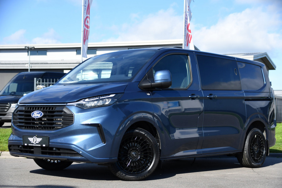 Ford Transit Custom 300 2.0 TDCI L1H1 DC Limited PB Edition Adaptieve Cruise, Camera, Carplay, LED, Stoelverwarming, 2 x Schuifdeur, Automaat, Stuurverwarming, Trekhaak, 170pk, Uniek!