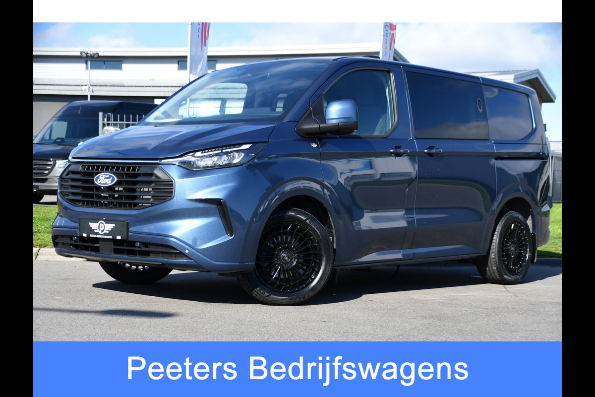 Ford Transit Custom 300 2.0 TDCI L1H1 DC Limited PB Edition Adaptieve Cruise, Camera, Carplay, LED, Stoelverwarming, 2 x Schuifdeur, Automaat, Stuurverwarming, Trekhaak, 170pk, Uniek!