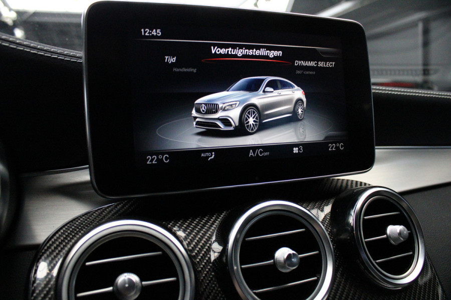 Mercedes-Benz GLC Coupé AMG 63 S 4M+ Ceramic Burmester 360° Camera Schuif-/ kanteldak Leer Navi Camera Stoelventilatie Stoelverwarming Climate Memory seats PTS LM velgen