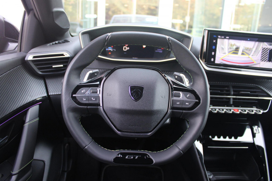 Peugeot 208 1.2 Hybrid 110PK AUTOMAAT GT | CAMERA VOOR + ACHTER | NAVIGATIE | DRAADLOZE APPLE CARPLAY/ANDROID AUTO | FULL LED KOPLAMPEN | LICHTMETALEN VELGEN 17" | DODEHOEK DETECTIE | DRAADLOZE TELEFOONLADER | KEYLESS ENTRY/START | DAB+ RADIO | ADAPTIVE CRUISE CONTROL | CLIMATE CONTROL | SFEERVERLICHTING |