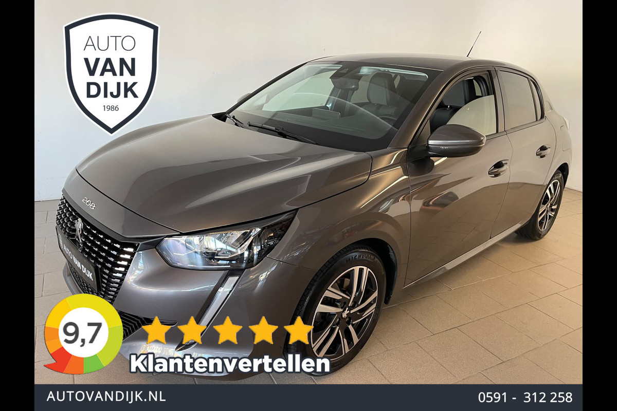 Peugeot 208 1.2 PureTech Allure 100PK AIRCO NAVI CRUISE APPLE CARPLAY VELGEN CAMERA PRIVACY GLAS NIEUWSTAAT