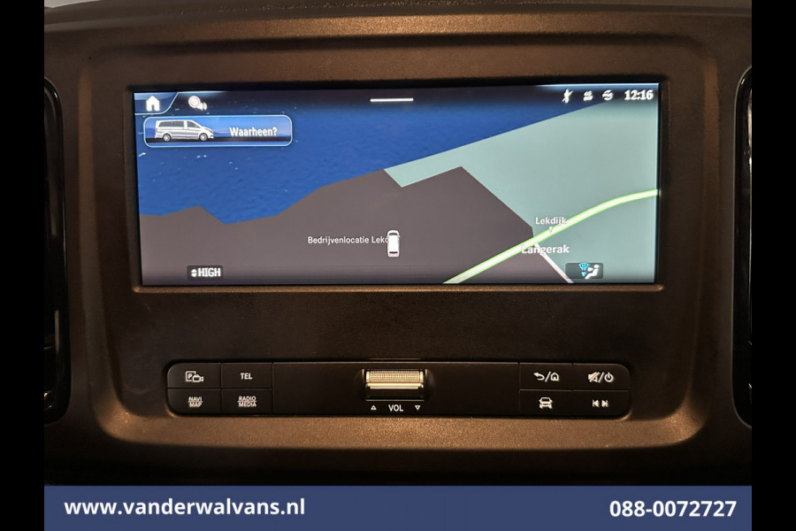 Mercedes-Benz Vito 116 CDI 164pk L2H1 2025 Model Euro6 Airco | Camera | XXL MBUX | Navigatie | Cruisecontrol | Stoelverwarming Parkeersensoren, Bijrijdersbank