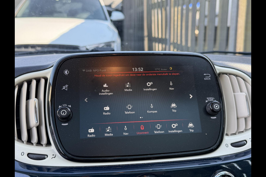 Fiat 500 1.2 Lounge | Panoramadak | Navigatie | Parkeersensoren | DAB | Lichtmetalen Velgen |