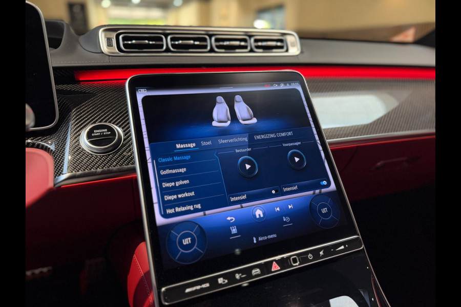 Mercedes-Benz S-Klasse AMG 63 S E Performance|Pano|HUD|Keyless|360|4D Burmester|Massage|Matrix|Chauffeurspakket|Carbon