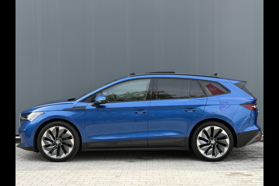 Škoda ENYAQ iV BWJ 2021 | 60 SPORTLINE | SOH 91,55% | TREKHAAK | PANO DAK | LEER | STOEL&STUUR VERW | CAMERA A | CARPLAY |