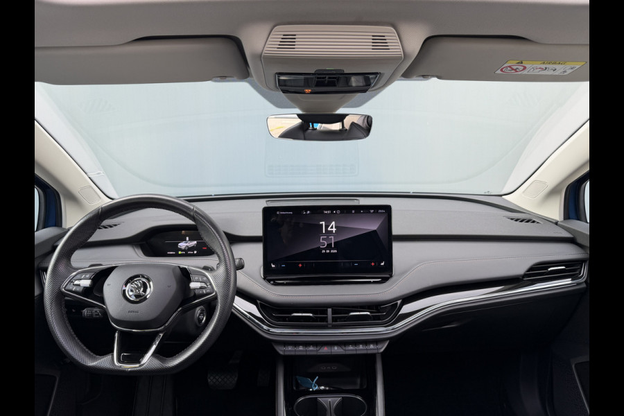 Škoda ENYAQ iV BWJ 2021 | 60 SPORTLINE | SOH 91,55% | TREKHAAK | PANO DAK | LEER | STOEL&STUUR VERW | CAMERA A | CARPLAY |