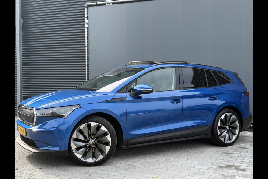 Škoda ENYAQ iV BWJ 2021 | 60 SPORTLINE | SOH 91,55% | TREKHAAK | PANO DAK | LEER | STOEL&STUUR VERW | CAMERA A | CARPLAY |