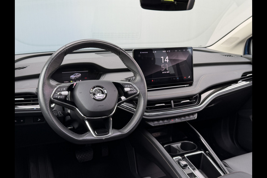 Škoda ENYAQ iV BWJ 2021 | 60 SPORTLINE | SOH 91,55% | TREKHAAK | PANO DAK | LEER | STOEL&STUUR VERW | CAMERA A | CARPLAY |
