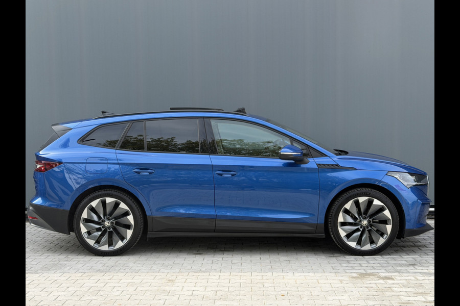Škoda ENYAQ iV BWJ 2021 | 60 SPORTLINE | SOH 91,55% | TREKHAAK | PANO DAK | LEER | STOEL&STUUR VERW | CAMERA A | CARPLAY |