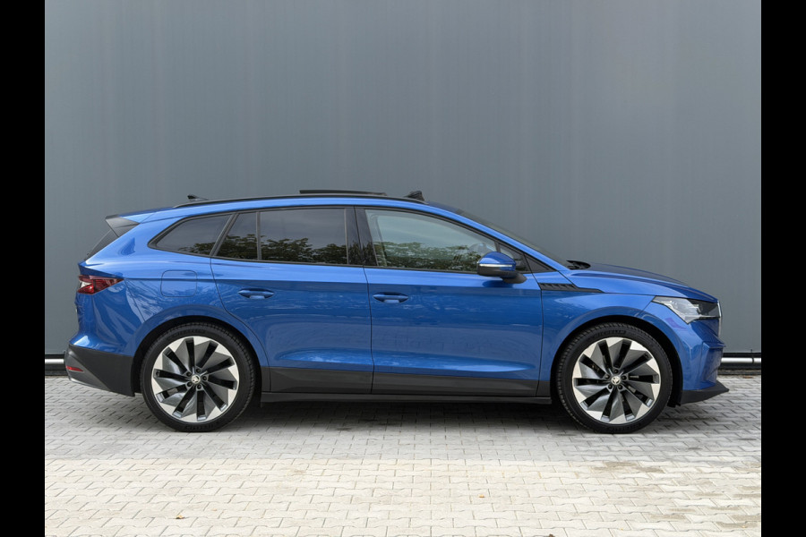 Škoda ENYAQ iV BWJ 2021 | 60 SPORTLINE | SOH 91,55% | TREKHAAK | PANO DAK | LEER | STOEL&STUUR VERW | CAMERA A | CARPLAY |