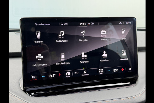 Škoda ENYAQ iV BWJ 2021 | 60 SPORTLINE | SOH 91,55% | TREKHAAK | PANO DAK | LEER | STOEL&STUUR VERW | CAMERA A | CARPLAY |