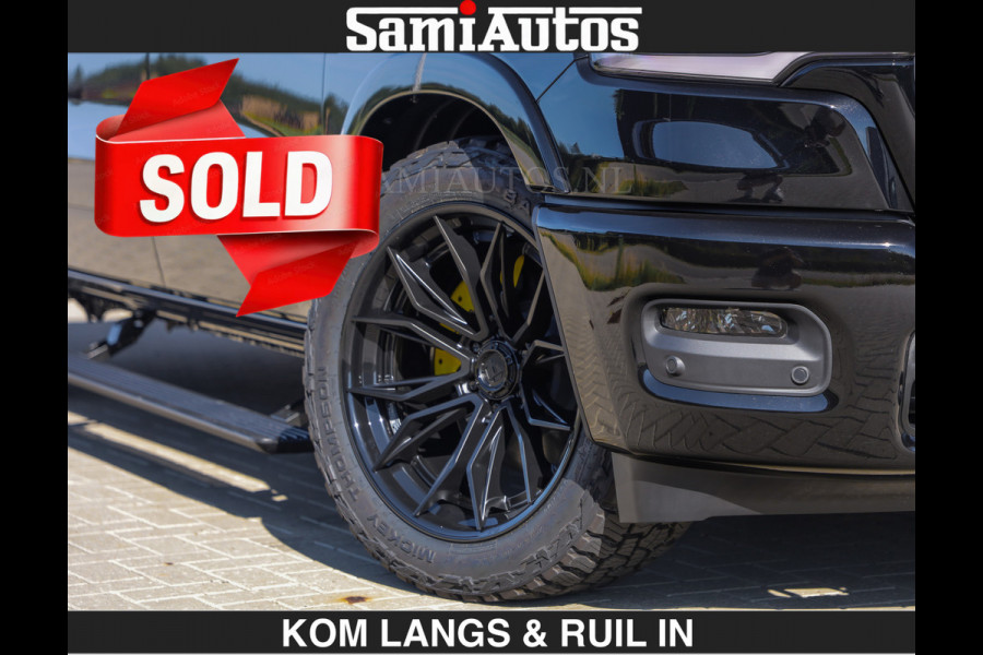 Dodge Ram Limited Night H.O 540HP 706Nm | € 84.950 excl | Massage + Full Option | De Meest Luxe en Volle Pick-Up in zijn Klasse | Comfortabele Dubbele Cabine met Royale 5 Zitplaatsen | BPM vrij | Nu Leverbaar uit Voorraad | Voorraad Nr 2356 - 0990 | De specialist in Amerikaanse pick‑ups in Nederland en Europa.