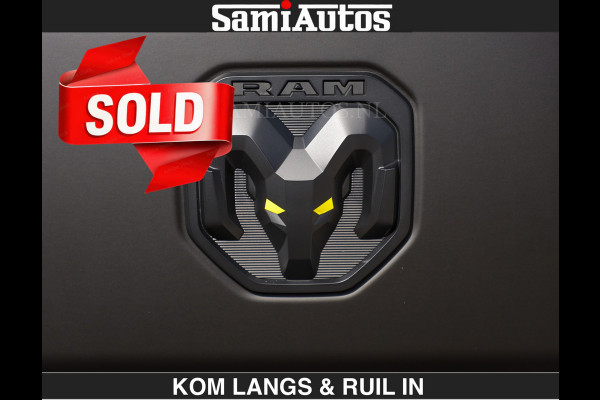 Dodge Ram Limited Night H.O 540HP 706Nm | € 84.950 excl | Massage + Full Option | De Meest Luxe en Volle Pick-Up in zijn Klasse | Comfortabele Dubbele Cabine met Royale 5 Zitplaatsen | BPM vrij | Nu Leverbaar uit Voorraad | Voorraad Nr 2356 - 0990 | De specialist in Amerikaanse pick‑ups in Nederland en Europa.