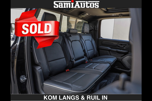 Dodge Ram Limited Night H.O 540HP 706Nm | € 84.950 excl | Massage + Full Option | De Meest Luxe en Volle Pick-Up in zijn Klasse | Comfortabele Dubbele Cabine met Royale 5 Zitplaatsen | BPM vrij | Nu Leverbaar uit Voorraad | Voorraad Nr 2356 - 0990 | De specialist in Amerikaanse pick‑ups in Nederland en Europa.