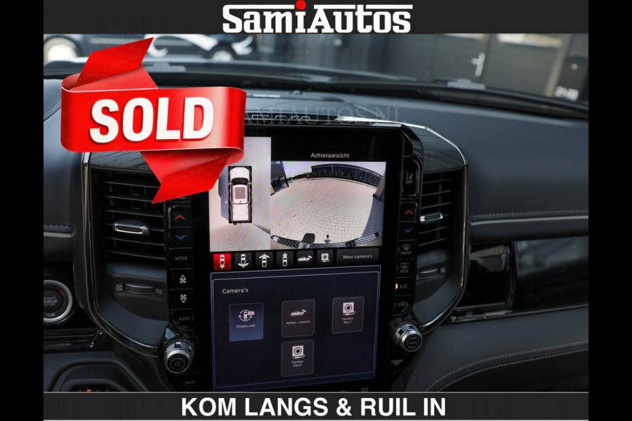 Dodge Ram Limited Night H.O 540HP 706Nm | € 84.950 excl | Massage + Full Option | De Meest Luxe en Volle Pick-Up in zijn Klasse | Comfortabele Dubbele Cabine met Royale 5 Zitplaatsen | BPM vrij | Nu Leverbaar uit Voorraad | Voorraad Nr 2356 - 0990 | De specialist in Amerikaanse pick‑ups in Nederland en Europa.