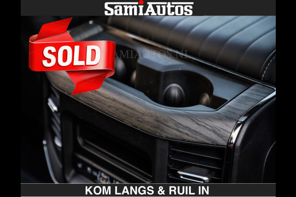 Dodge Ram Limited Night H.O 540HP 706Nm | € 84.950 excl | Massage + Full Option | De Meest Luxe en Volle Pick-Up in zijn Klasse | Comfortabele Dubbele Cabine met Royale 5 Zitplaatsen | BPM vrij | Nu Leverbaar uit Voorraad | Voorraad Nr 2356 - 0990 | De specialist in Amerikaanse pick‑ups in Nederland en Europa.
