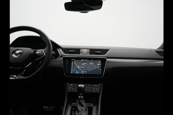 Škoda Superb Combi 1.4 TSI iV Sportline Business PHEV 218pk Dealer O.H. | SOH 91,2% | Panodak | Adaptive Cruise | Camera | Canton Audio | Alcantara Sportstoelen Memory & Verwarmd | Sfeerverlichting | Keyless | BLIS | Stuur Verwarmd | Apple Carplay | Crystal LED | Navigatie | Plug In Hybrid |