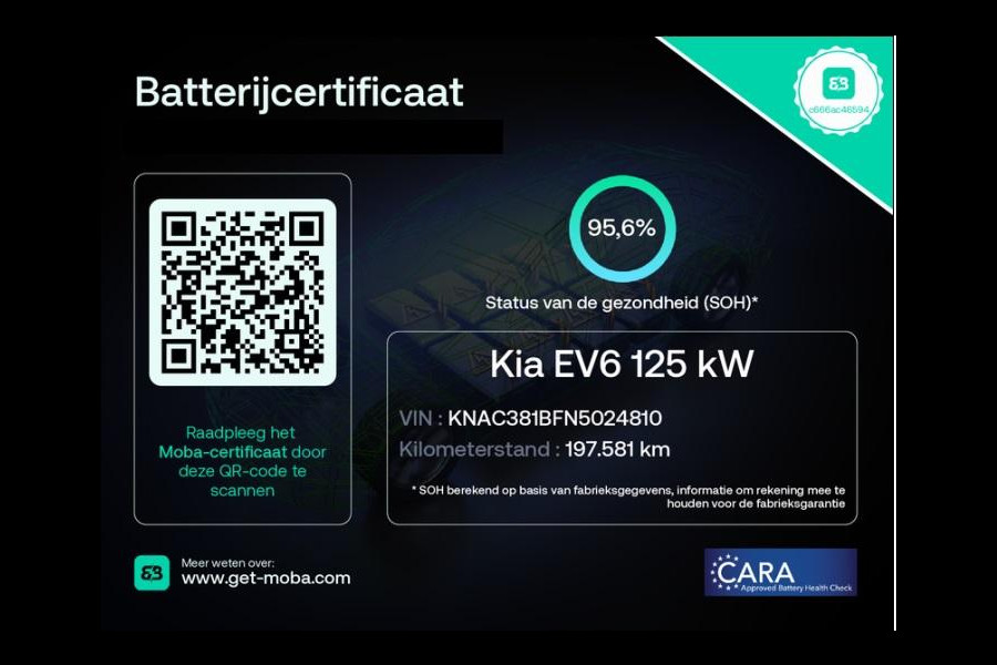 Kia Ev6 AIR 58 kWh ACCU 95.6% !! BEREIK TOT 395 KM ( WLTP) NAVIGATIE . STOEL EN STUUR VERWARMING . PDC VOOR/ACHTER . DODE HOEK DETECTIE .