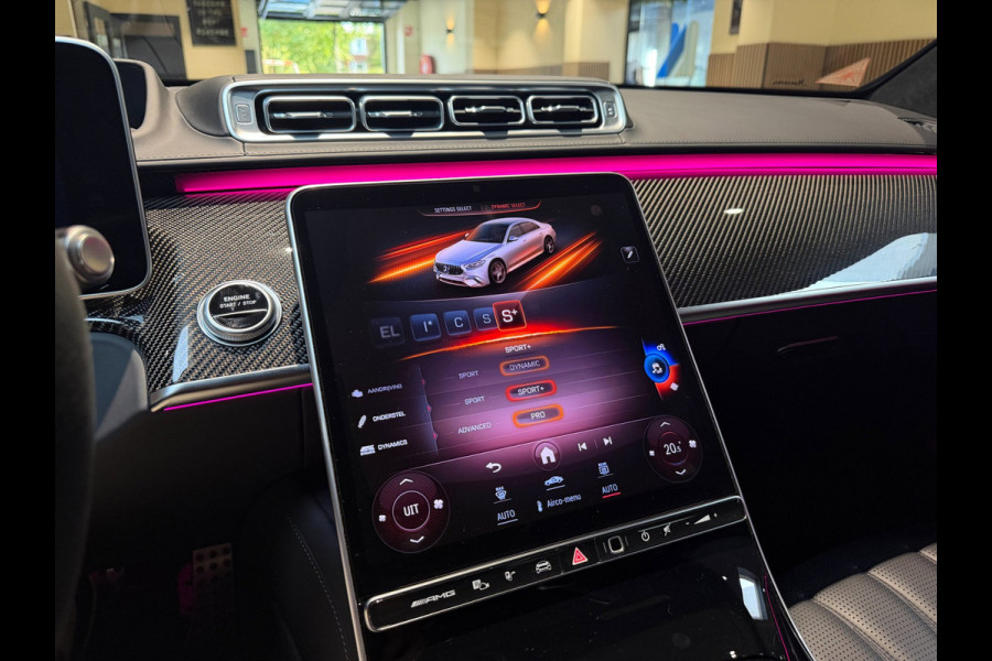 Mercedes-Benz S-Klasse AMG 63 S E Performance|Pano|HUD|Keyless|360|4D Burmester|Massage|Matrix|Chauffeur Pakket|Carbon