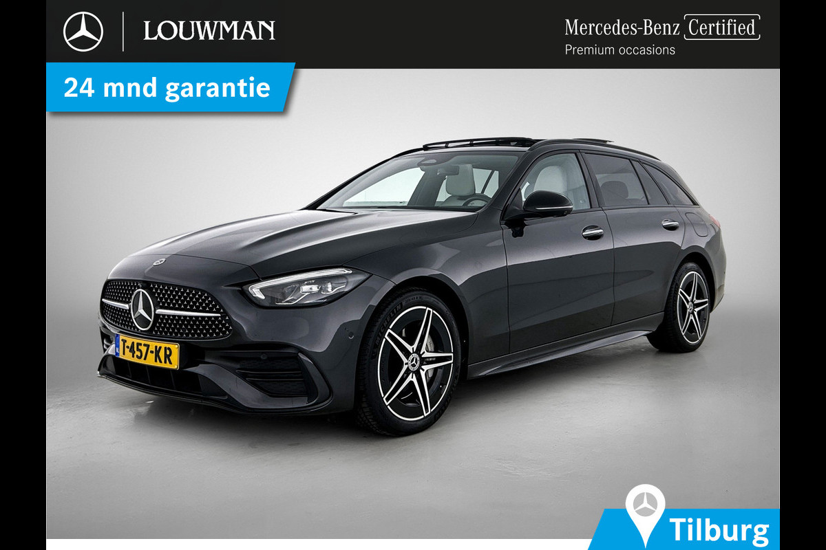 Mercedes-Benz C-Klasse Estate 300 e AMG Plug-In Hybride AMG Line | Premium Plus | Night Pakket | Panorama Schuif-Kanteldak | Alarm | Inclusief 24 maanden MB Certified garantie voor Europa.