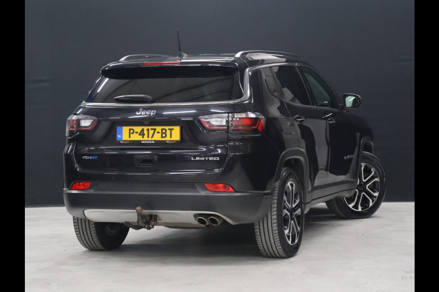 Jeep Compass 4xe 190 Plug-in Hybrid Electric Limited Lease Ed. 4WD [TREKHAAK, STUURVERWARMING, STOELVERWARMING, ADAPTIEVE RIJMODUS, CAMERA, PARKEER ASSISTENT, ADAPTIVE CRUISE, PDC V+A, DIGITAL DASH, BLUETOOTH, CLIMATE, NIEUWSTAAT]