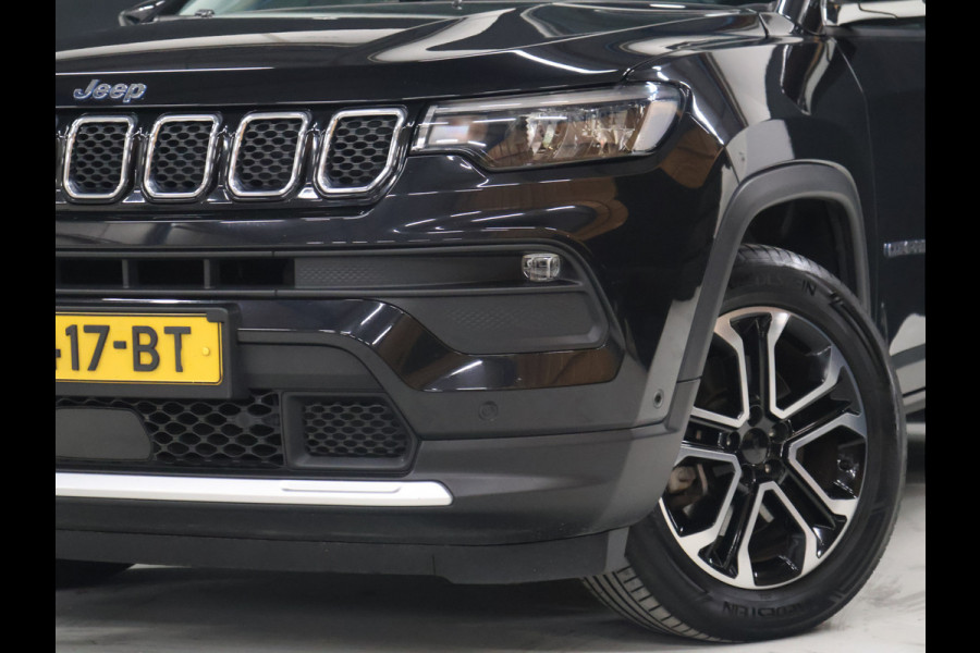 Jeep Compass 4xe 190 Plug-in Hybrid Electric Limited Lease Ed. 4WD [TREKHAAK, STUURVERWARMING, STOELVERWARMING, ADAPTIEVE RIJMODUS, CAMERA, PARKEER ASSISTENT, ADAPTIVE CRUISE, PDC V+A, DIGITAL DASH, BLUETOOTH, CLIMATE, NIEUWSTAAT]