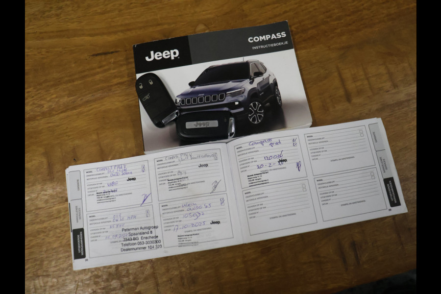 Jeep Compass 4xe 240 Plug-in Hybrid Electric S 4WD [APPLE CARPLAY, ANDROID, ELEKTRISCH VERSTELBARE STOELEN, ACHTERUITRIJCAMERA, CRUISE, PDC V+A, CLIMATE, DIGITAL DASH]