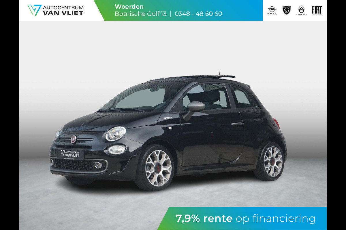 Fiat 500 1.0 Hybrid Sport schuif-/ kanteldak